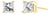 14K Yellow Gold 1.00 Cttw Princess-Cut Square Near Colorless Diamond Classic 4-Prong Solitaire Stud Earrings (J-K Color, I1-I2 Clarity) For Sale