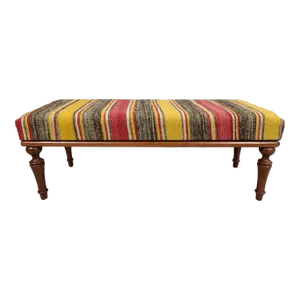 Handmade Kilim Rug Pouffe Ottoman Bench