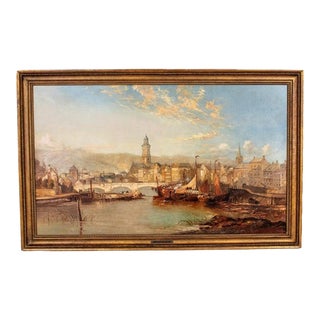 19th Century Oil on Canvas Attributed to James Webb (British 1825-1895) of the Liege For Sale