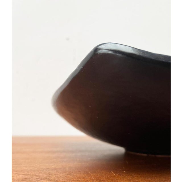 Mid-Century Brutalist Fat Lava Pottery Bowl, 1960s For Sale - Image 16 of 18