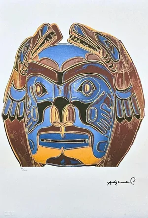 After Andy Warhol, Northwest Coast Mask , 1980s, Lithograph
