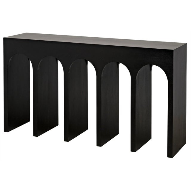 Not Yet Made - Made To Order NOIR Bridge Console, Hand Rubbed Black For Sale - Image 5 of 7
