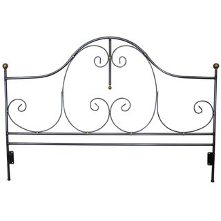 Charleston Forge Iron King Size Headboard For Sale