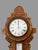 Antique Victorian Oak Wal Hanging Carved Barometer Thermometer Clock For Sale - Image 6 of 12