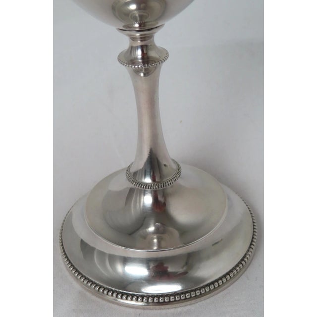 Metal Antique 1890s Sterling Silver Wine Goblet by Hendery & Leslie of Montreal Canada For Sale - Image 7 of 13
