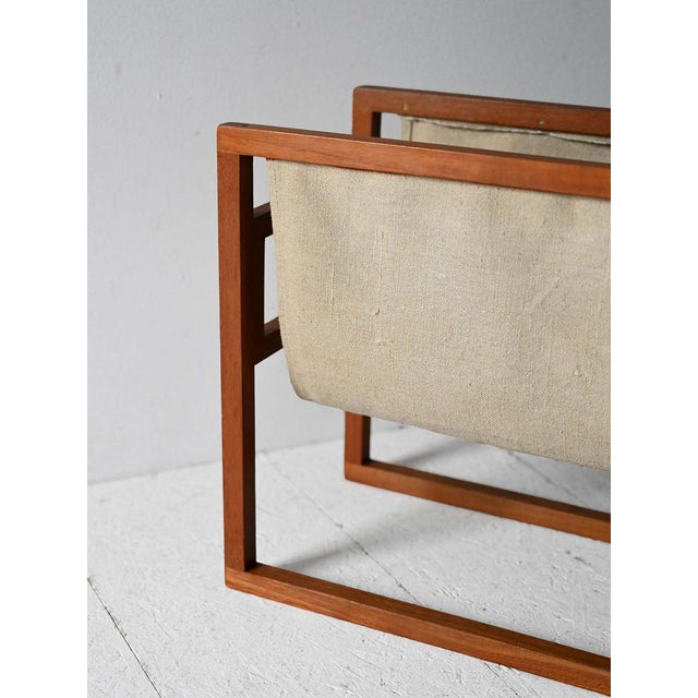 Vintage Magazine Rack in Teak by Henning Wind-Hansen, 1950s For Sale - Image 6 of 10