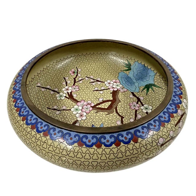 Early 20th Century Antique Chinese Cloisonne Bowl For Sale In Los Angeles - Image 6 of 12