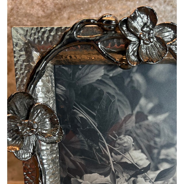 Modern 2026 Jefferson Hayman Repro Print of Garden Flowers, Framed For Sale - Image 3 of 3