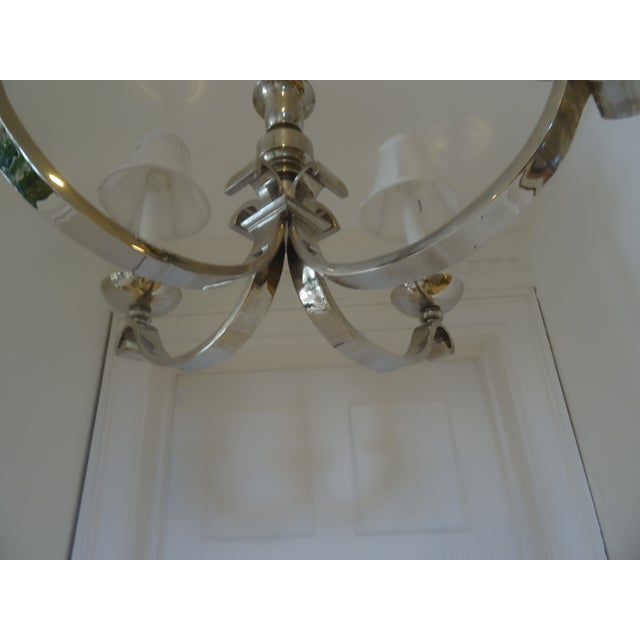 Metal Visual Comfort Michael Smith Palma Chandelier For Sale - Image 7 of 8
