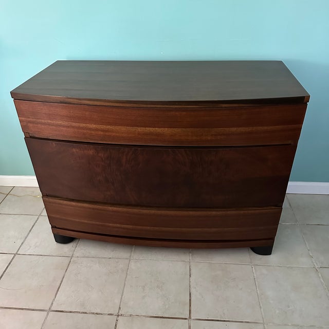 1940s Art Deco Chest Lowboy Dresser For Sale - Image 4 of 12
