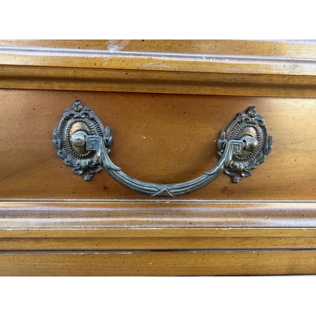 A matched pair of authentic Dixie Furniture Mediterranean Commode Nightstands, model 730 21, produced in the late...