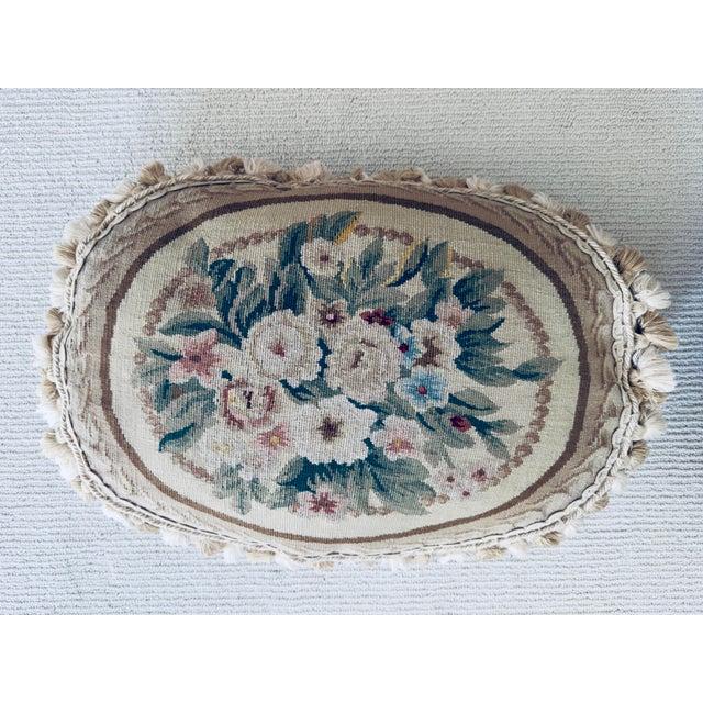 Originally, $1000, this is a gorgeous, matching set of three (3) luxury Aubusson-style hand-woven tapestry throw pillows...