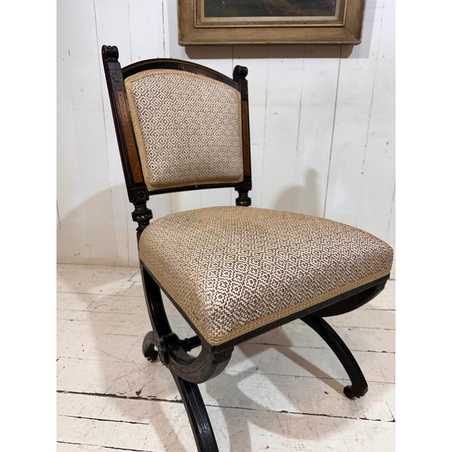 Wood Antique Aesthetic Movement Chairs in the style of James Lamb of Manchester, 1876, Set of 2 For Sale - Image 7 of 14