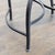 Metal Wrought Iron Bar Stool With Upholstered Seat For Sale - Image 7 of 8