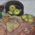 Mid-Century Modern 'Apples on a Peacock Tablecloth' by Knud Agger, Copenhagen Royal Academy, São Paulo & Venice Biennales For Sale - Image 3 of 9
