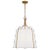 Transitional Alexa Hampton By Visual Comfort Studio Leander 3-Light Medium Hanging Shade Pendant in Antique Gild For Sale - Image 3 of 3
