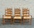 A set of 6 charming dining chairs with rush seats. 2 captain chairs, 4 side chairs Dimensions: captain chairs: 25" w 18" d...