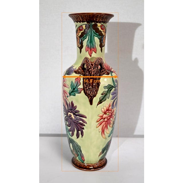 Vintage Colorful Ceramic Vase, 1930s For Sale - Image 16 of 18