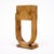 Brown French Art Deco Burled Ash Side Table With Architectural U-Form Base For Sale - Image 8 of 9