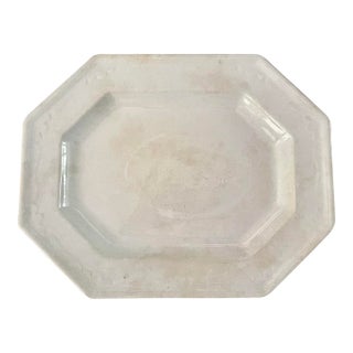 Antique T&r Boote Ironstone Platter – Large Octagonal English Farmhouse Decor – 1800s For Sale
