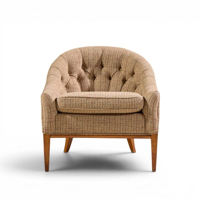 Mid 20th Century Erwin Lambeth Style Mid Century Walnut Lounge Chairs - Pair For Sale - Image 5 of 12