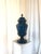 Neoclassical Pair of 1940s Italian Faux Lapis Painted Wood Urns, Venetian Style For Sale - Image 3 of 4