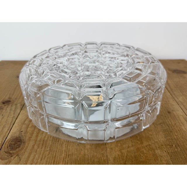 Industrial Vintage Glass Wall Light, 1970s For Sale - Image 3 of 17