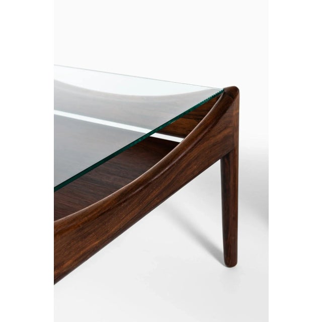 Glass Vintage Model Modus Easy Chairs & Side Table by Kristian Solmer Vedel for Søren Willadsen Møbelfabrik, 1963 For Sale - Image 7 of 11