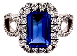 Natural Tanzanite Diamond Ring 14k Gold 5.08 TCW 5.52g Certified