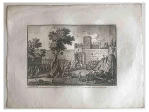 After Giuseppe Vasi, Porta Pia Viminalis, Original Etching, 18th Century