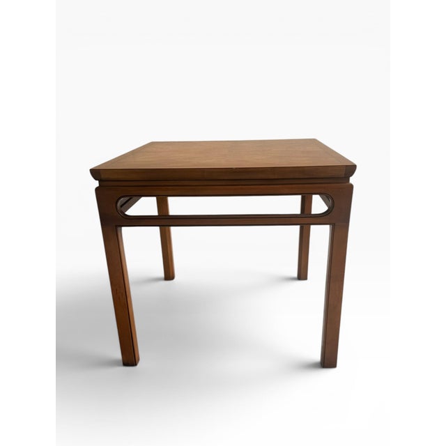 Michael Taylor 1970s Michael Taylor for Baker Furniture Ming Style Burl Wood Side Tables, 2 Pieces For Sale - Image 4 of 12