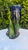 Ceramic Ceramic Vase with Deer, Birds, Flowers, 1960s For Sale - Image 7 of 11