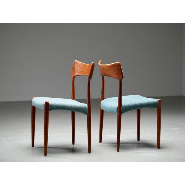 Vintage Teak Dining Chairs from C. Linneberg & B. Pedersen, 1970s, Set of 4 For Sale - Image 6 of 12