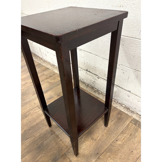 Brown Vintage Nelson Matter Furniture Co Mission Arts and Crafts Lamp Table Nightstand For Sale - Image 8 of 9