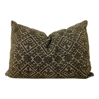 Authentic One of a Kind Vintage Chinese Wedding Blanket Embroidered Silk Pillow For Sale