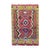 2x3' Hand-Knotted Soho Rug in Pink & Yellow For Sale