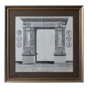 Arch of Septimius Severus in Foro Boario Roman Engraving, C.1700