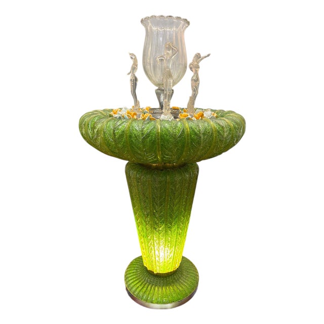 Murano Glass Fountain Lamp by Barovier, 1960s For Sale