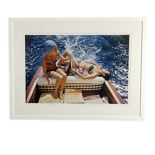 "Vuccino & Rava" Framed Getty C-Print by Slim Aarons For Sale