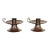 Roycroft Arts & Crafts Hammered Copper Handled Candlesticks, Pair For Sale