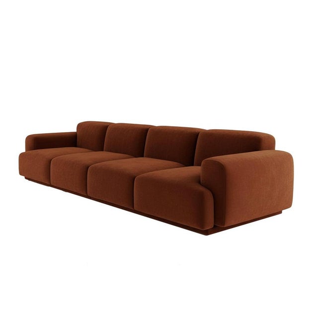 Contemporary Abundancia Sofa in Brown Velvet by Moanne For Sale - Image 3 of 5