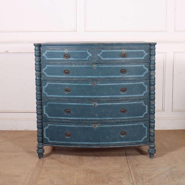 English Bowfront Chest of Drawers For Sale - Image 11 of 11