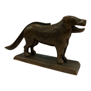 Antique American Cast Iron Figural Dog Nutcracker, Early 1900s
