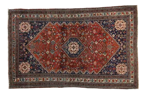 Vintage Fine Abadeh Rug - 4'6" X 6'11"