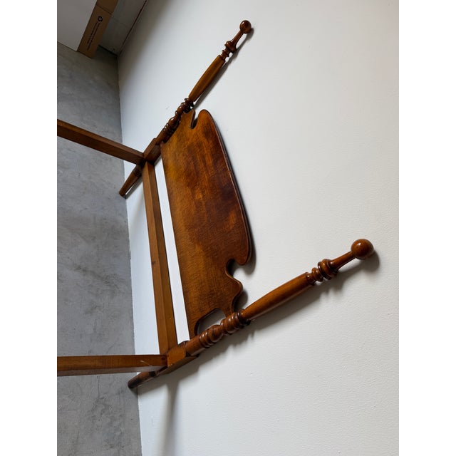 Vintage Peter Engel Carved Walnut Four-Poster Twin Bed Frame For Sale - Image 12 of 18