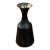 Vintage Metal Vase With Chrome Interior For Sale