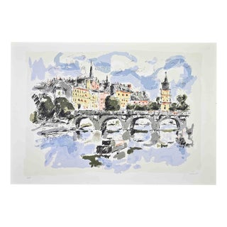 Franco Marzilli, View of Paris, 1990s, Screenprint For Sale