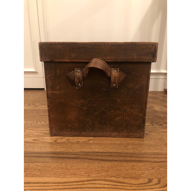 Leather Storage Box With Lid Chairish