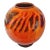 Orange Elly & Wilhelm Kuch Studio Pottery Orb Vase For Sale