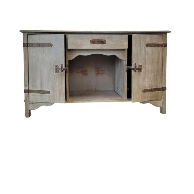 1930s 1930s Monterey Credenza in Straw Ivory For Sale - Image 5 of 12